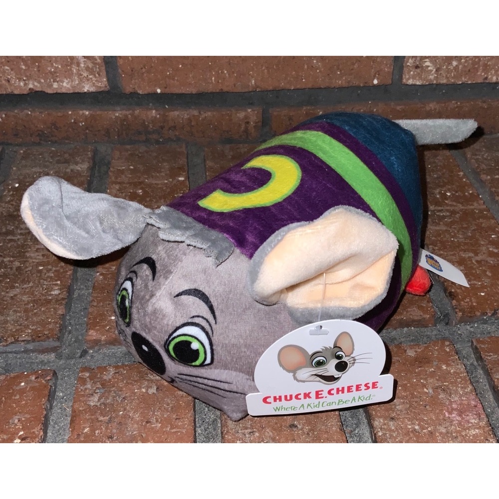 Chuck E Cheese 7" Plush Toy Stuffed Animal Mouse Character